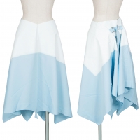  Unbranded Bi-color Belted Design Skirt Sky blue S-M