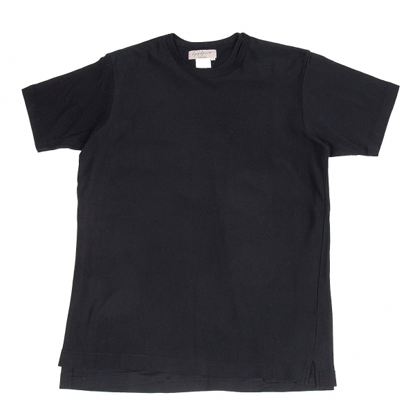 ヨウジヤマモト プールオムYohji Yamamoto POUR HOMME 身頃レイヤードデザインTシャツ 黒3