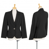  Jean-Paul GAULTIER CLASSIQUE Wool Gimmick Button Jacket Black 40