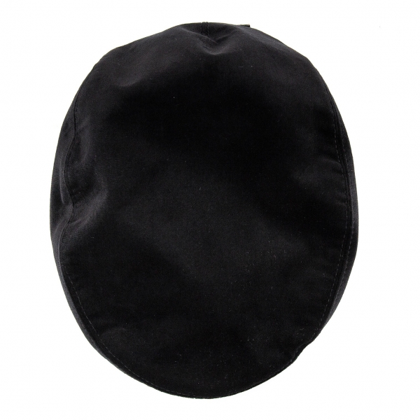 ドルチェ&ガッバーナDOLCE&GABBANA メタルプレートベロアハンチング帽 黒60