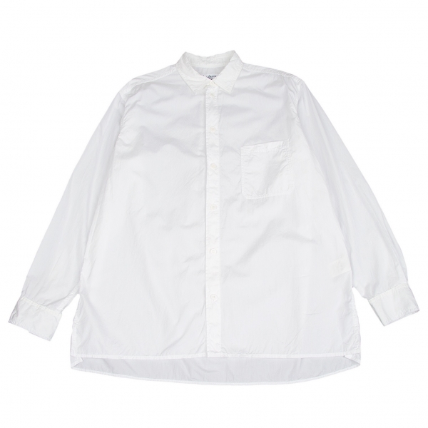 ヨウジヤマモト プールオムYohji Yamamoto POUR HOMME コットンブロードパッカリングシャツ 白4