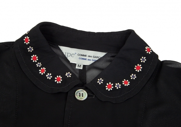 COMME des GARCONS Jupe BY JACKIE Embroidery Jacket Black M | PLAYFUL