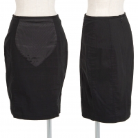  Jean-Paul GAULTIER CLASSIQUE Front Switched Skirt Black 40