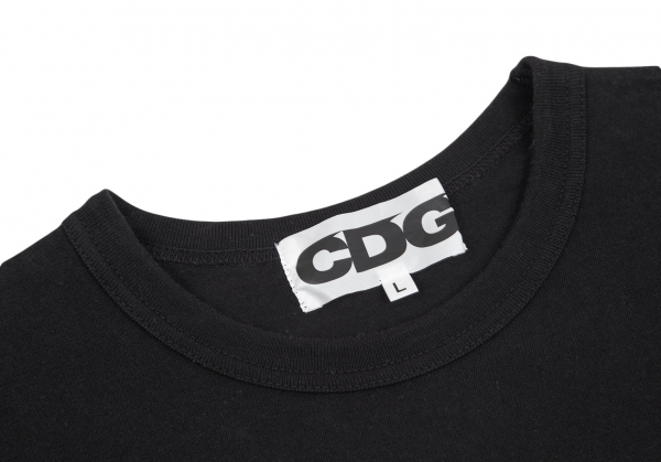 CDG COMME des GARCONS Hologram Logo Printed T-shirt Black L | PLAYFUL