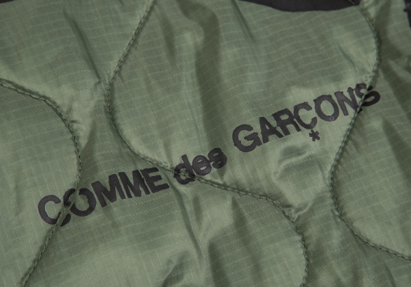 CDG COMME des GARCONS Back Logo Printed ALPHA Liner Jacket Khaki M 