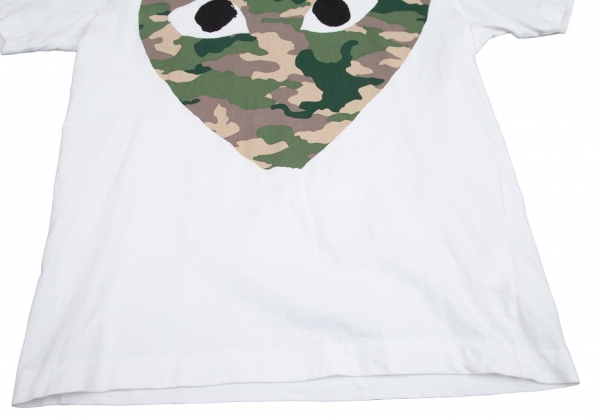 PLAY COMME des GARCONS Camouflage T Shirt White L | PLAYFUL