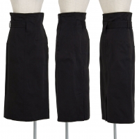  COMME des GARCONS Cotton Stretch Belted Skirt Black S