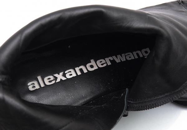 アレキサンダーワンALEXANDER WANG メタルトゥレザーブーツ 黒36(23位)