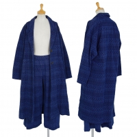  ISSEY MIYAKE HaaT Dyed Design Woven Coat & Pants Indigo 2