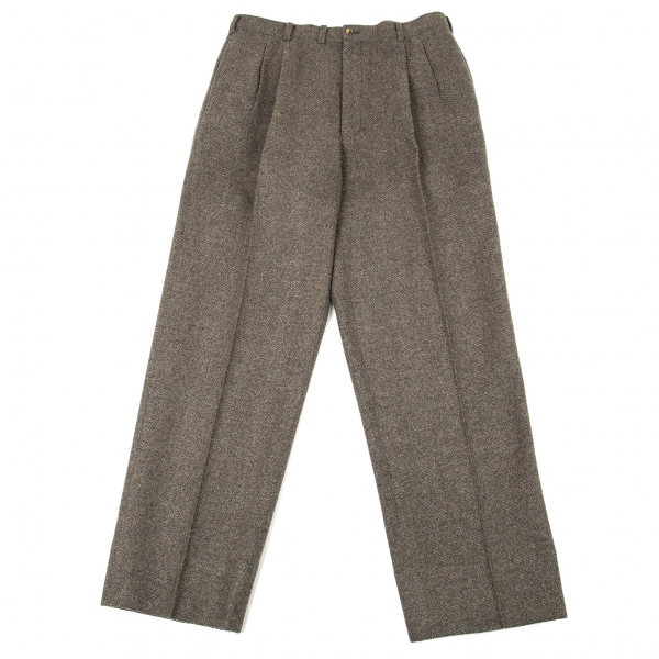 Papas Wool Tweed Pants (Trousers) Grey XL