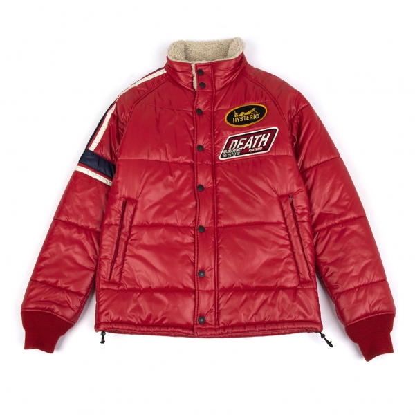 HYSTERIC GLAMOUR Patched Padding Jacket Red S | PLAYFUL