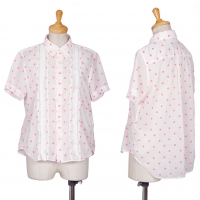  tricot COMME des GARCONS Polka Dot Short Sleeve Shirt White M