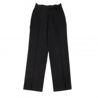  Jean-Paul GAULTIER CLASSIQUE Wool Gabardine Belt Pants (Trousers) Black 40