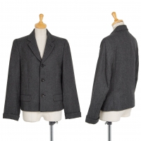  tricot COMME des GARCONS Wool Jacket Grey S
