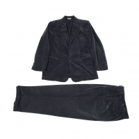  Papas Cashmere Blended Corduroy Jacket & Pants Charcoal 48M/50L