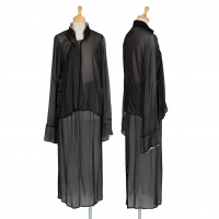  tricot COMME des GARCONS Overlay Blouse & Skirt Black S-M