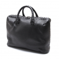  BOTTEGA VENETA Intrecciato Leather Tote Bag Black 