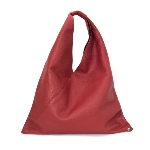 MM6 MAISON MARGIELA Leather Furoshiki Bag Red | PLAYFUL