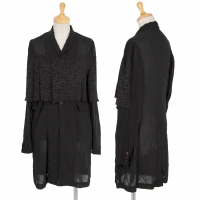  COMME des GARCONS Dyed Layered Jacket Black XS