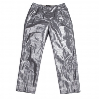  A.P.C. Silk Metallic Slab pants (Trousers) Silver S
