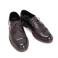  COMME des GARCONS HOMME Intrecciato Leather Shoes Brown US 8.5