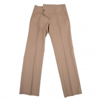  ISSEY MIYAKE Asymmetrical Waist Pants (Trousers) Mocha 3