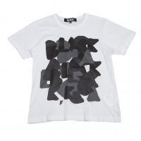  BLACK COMME des GARCONS Printed T Shirt White XS