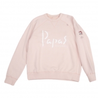  Papas Logo Printed Sweat shirt Pink 46S