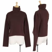 Y's Piping High-neck Top Brown S-M